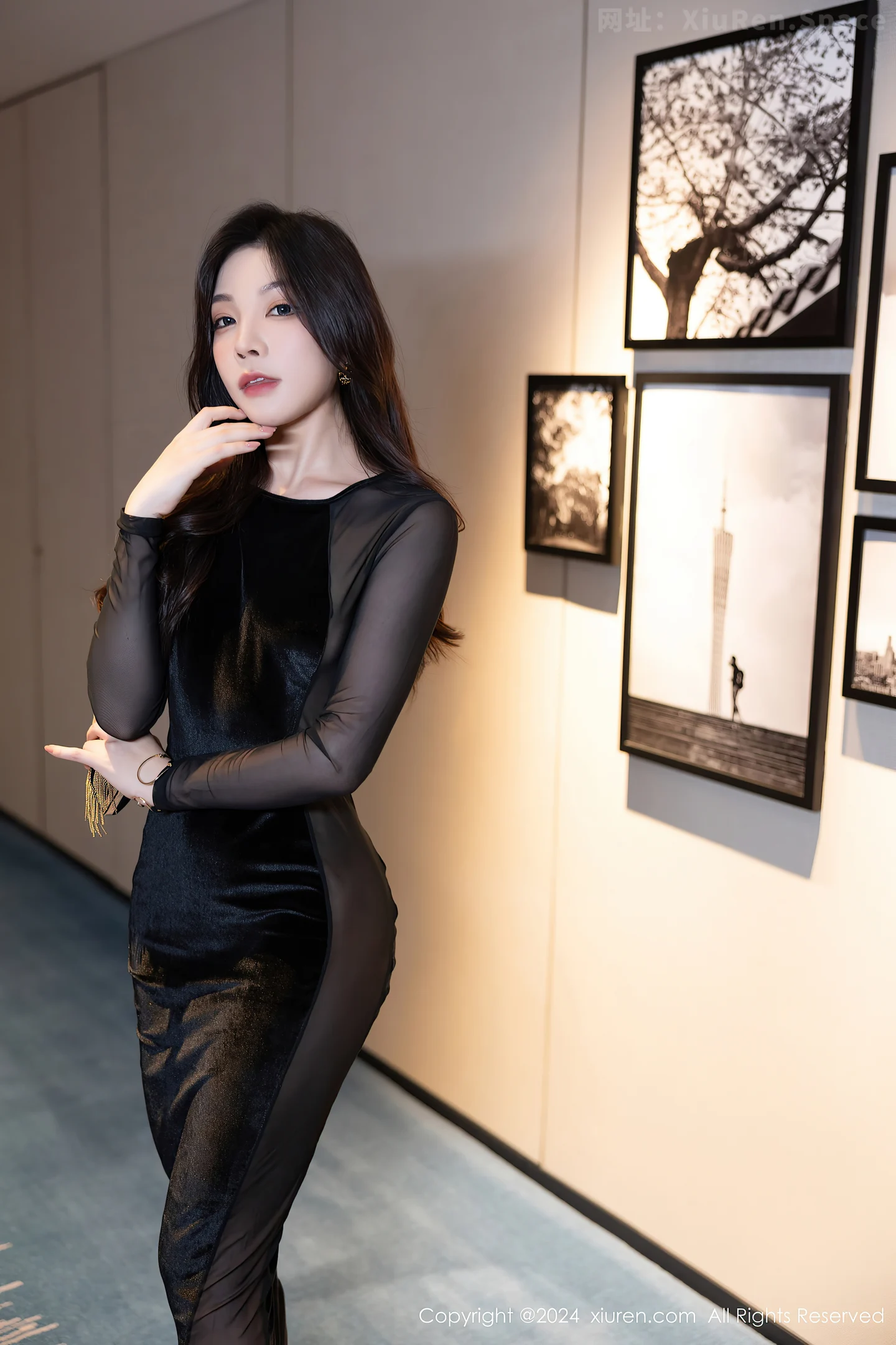 图片[5]-[XiuRen秀人网]VOL.8598 女神徐莉芝Booty性感黑色连衣裙+淡蓝色薄透连体衣迷人诱惑写真90P-秀人网官方网站